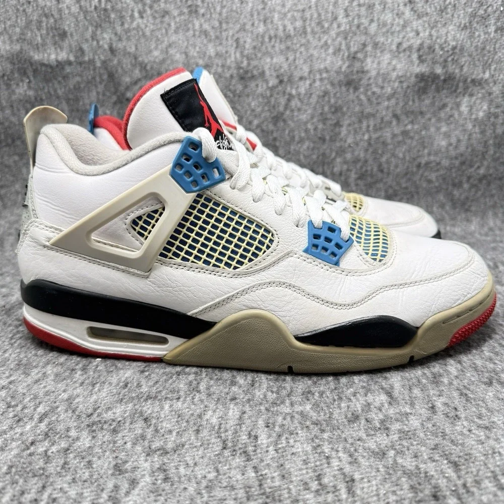 Air Jordan 4 Retro SE What The 4 Mens‎ 10.5 White Military Blue CI1184-146
